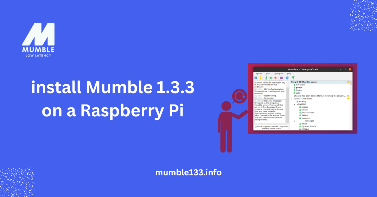install Mumble 1.3.3 on a Raspberry Pi