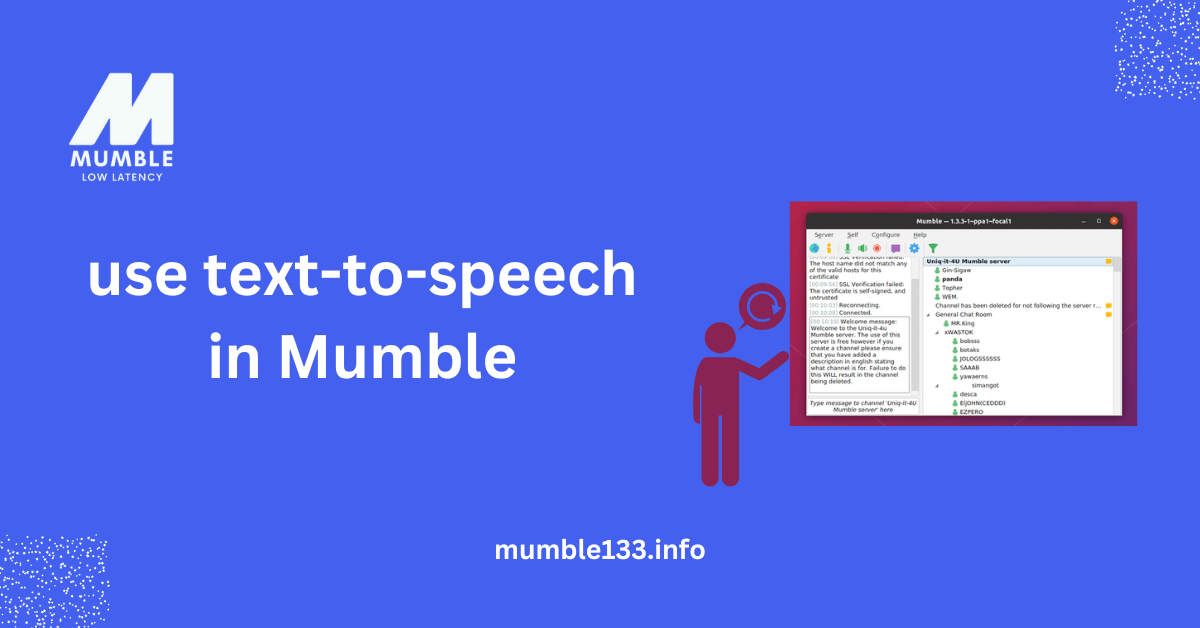 use text-to-speech in Mumble
